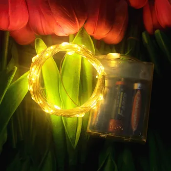Vrtna vjenčanje college Lampe od bakrene žice, led žarulja za dekoracije Božićnog drvca, Led bajke lampa, Vijenac za rasvjetu na baterije