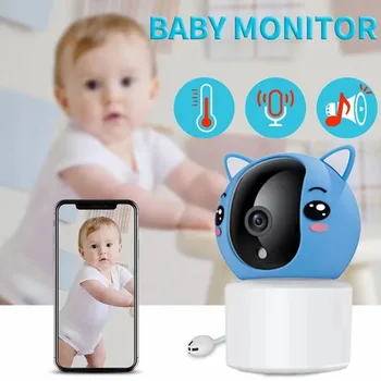 Wouwon Tuya SmartLife Program baby monitor Definicija Temperature 1080P Mini IP WiFi Ugrađeni Uspavanka CCTV PZT Babyphone Dječje Skladište