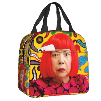 Yayoi Kusama Art Ručak-boks Ženski Multifunkcijski Термоохладитель za jelo, usamljena torba za ланча, Školska dječje radiouredaj torba za studente