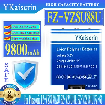 YKaiserin 9800 mah Zamjenjiva Baterija FZVZSU88U Za Panasonic FZ-G1 FZ-VZSU84A2U FZ-VZSU84R FZ-VZSU84U Baterije za tablet PC