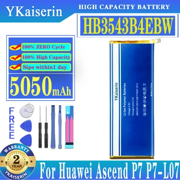 YKaiserin Za Telefon Hua Wei Baterija HB3543B4EBW Za Huawei Ascend P7 L07 L09 L00 L10 L05 L11 5050 mah Izmjenjive Baterije
