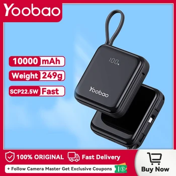 Yoobao LK10 10000 mah Power Bank Mini Brzo Punjenje PD20W QC3.0 Type-C Ulaz i izlaz Za xiaomi redmi note 8 pro oneplus 9