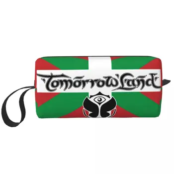 Zastava Iz Baskije Tomorrowlands Torba Za Toaletni Djevojka Make Up Kozmetički Organizator Ženske Torbe Za Pohranu Kozmetike Dopp Kit Box Case