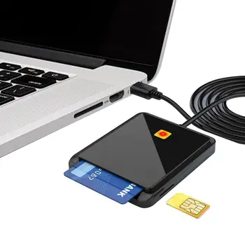 Čitač pametnih kartica CAC USB CAC Čitač pristup pametnim karticama Prijenosni i univerzalni čitač pristup pametnim karticama za upit ravnotežu online