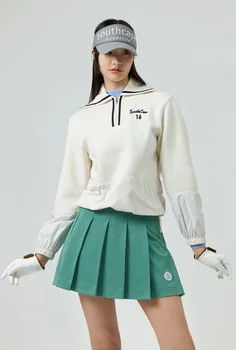 Ženska odjeća za golf 2023, Novi pad kvalitetna majica sa kapuljačom na munje, majica dugih rukava, Slobodna sportska moda