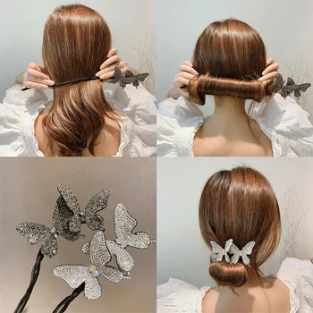 Ženske traka za kosu sa leptirićima, Korejski povez za glavu za djevojčice, Pramen kose, držač za Rep, Pribor za kosu, Šešir