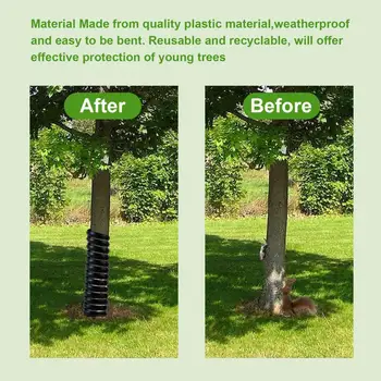 Соединяемые uticnice za drveće Zaštita kore stabala za Višekratnu upotrebu Plastični spiralni uticnice za stabla Štite biljke od korova u grubom vremenu u vrtu